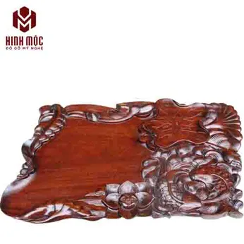 Khay cá chép gỗ gụ