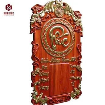 Lốc lịch chữ Phúc gỗ hương