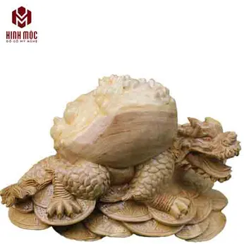 Rùa đầu rồng gỗ nghiến dài 45cm