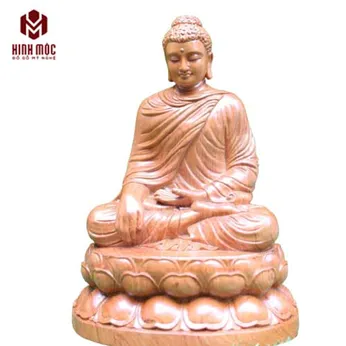 Phật xúc địa cao 40cm gỗ hương