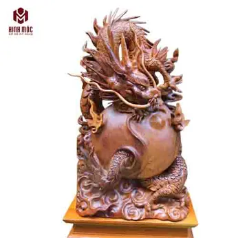 Rồng phong thủy gỗ hương