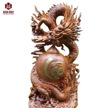 Rồng quấn bình lộc cao 60cm