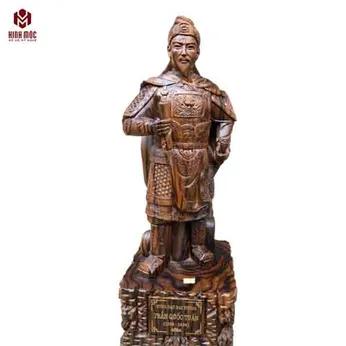 Trần Quốc Tuấn áo giáp gỗ mun mẫu mới