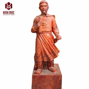 Trần Quốc Tuấn cao 60cm gỗ cẩm