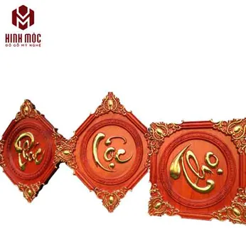 Tranh 3 chữ Phước Lộc Thọ 45cm