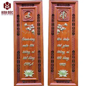 Tranh vuông cha mẹ dài 1,07m