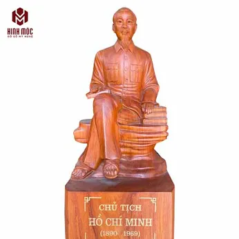 Tượng Bác đọc sách cao 60cm