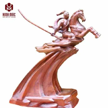 Tượng gỗ Thánh Gióng cao 30cm