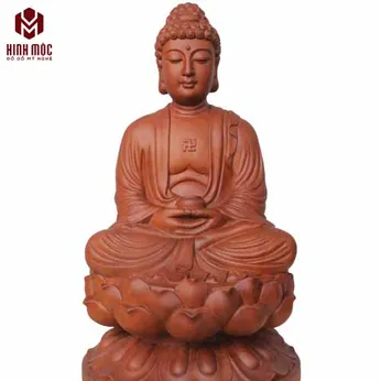 Phật A Di Đà ngồi đài sen cao 50cm