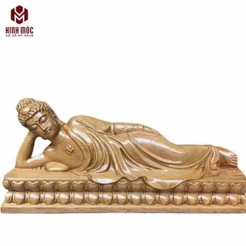 Tượng Phật nhập niết bàn gỗ bách xanh