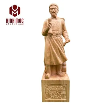 Tượng Trần Hưng Đạo gỗ ngọc am cao từ 40-80cm