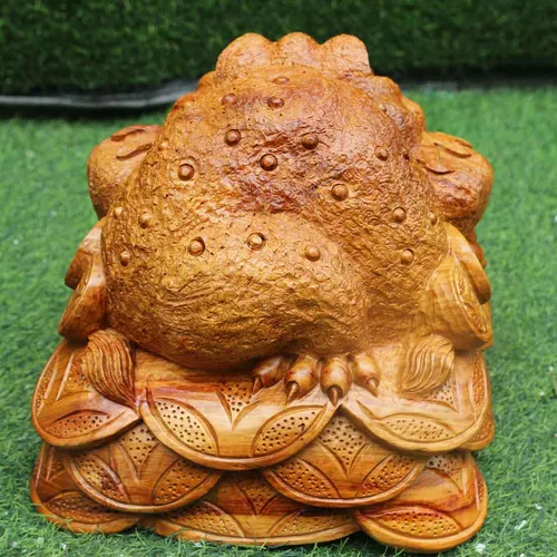 Cóc gỗ hương ta cao 30 ngang 33cm