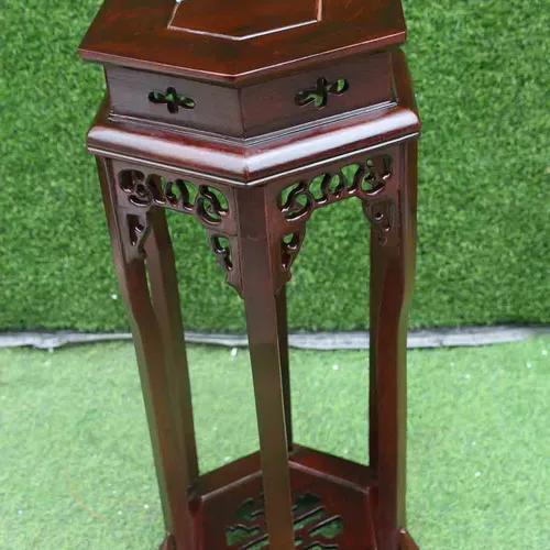 Đôn lục giác gỗ lim giá rẻ