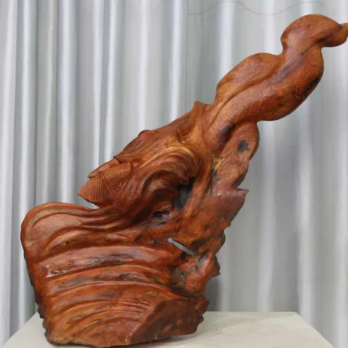 Đạt Ma quá hải cao 60cm gỗ hương