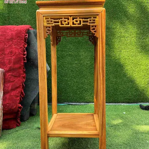 Đôn cao 1m mặt vuông gỗ đỏ