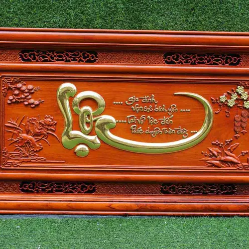 Tranh gỗ chữ Lộc