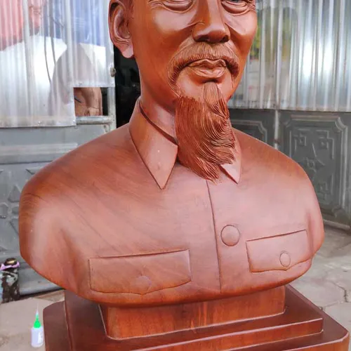 Tượng chân dung Bác Hồ cao 60cm