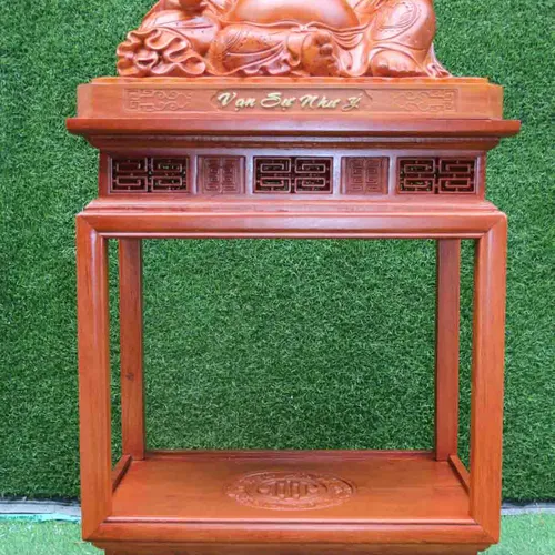Bàn đèn gỗ hương cao 80cm
