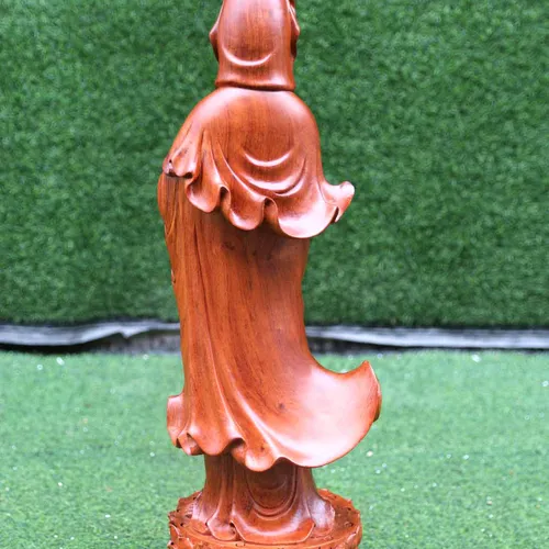 Tượng Quan Âm Bồ Tát đứng đài sen cao 60cm
