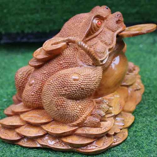 Cóc hoa cúc rộng 47cm gỗ ngọc am