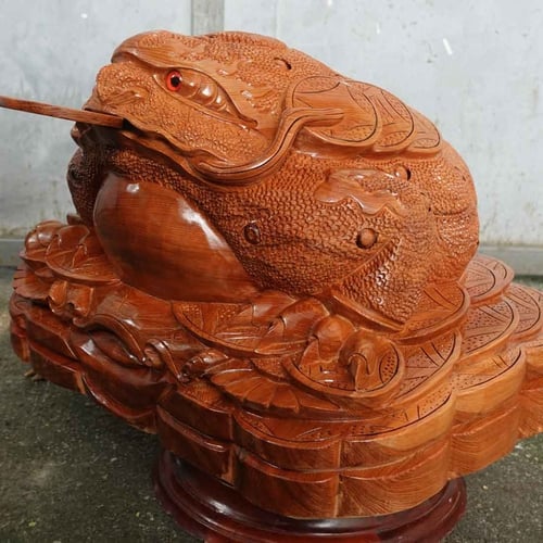 Cóc gỗ ngọc am cao 30 ngang 50cm