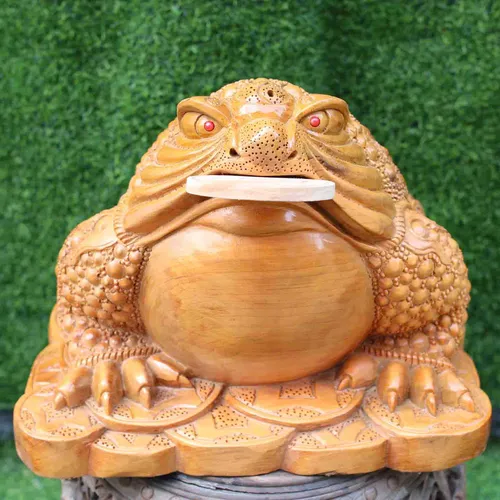 Thiềm thừ ngọc am ngang 40cm