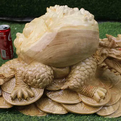 Rùa đầu rồng gỗ nghiến dài 45cm