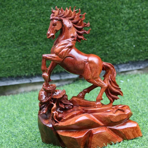 Ngựa nhỏ đứng thong dong gỗ hương