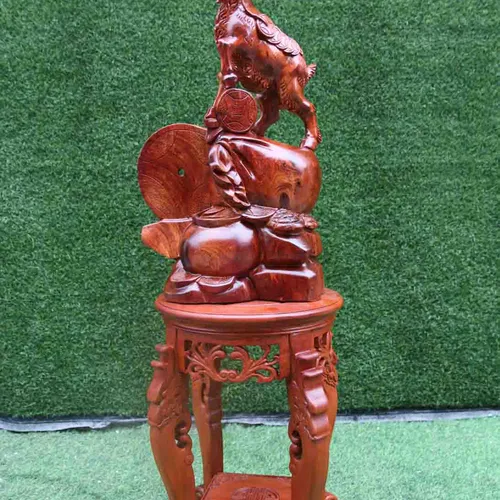Dê gỗ hương cao 58, ngang 33cm