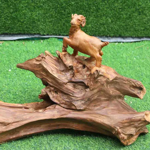 Dê gỗ ngọc am cao 40cm