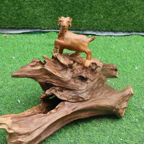 Dê gỗ ngọc am cao 40cm