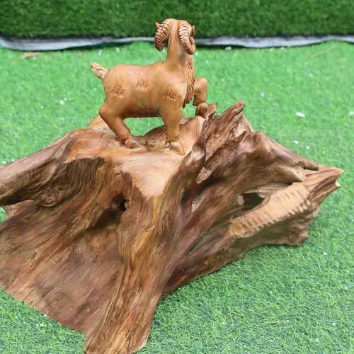 Dê gỗ ngọc am cao 40cm