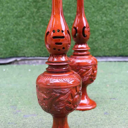 Đèn thờ tứ linh gỗ hương