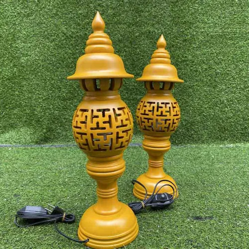 Đèn thờ tổ ong màu mít