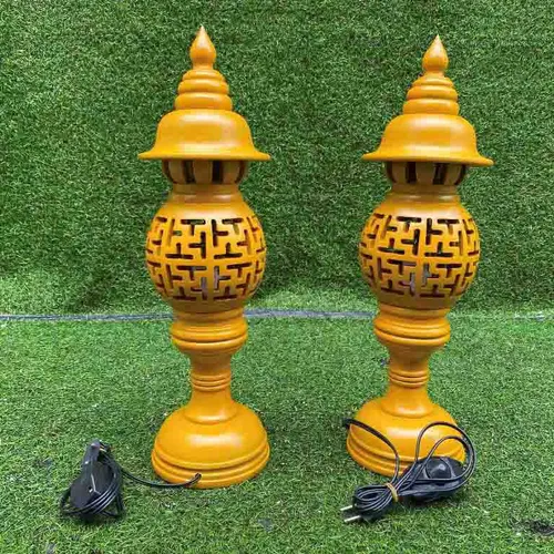 Đèn thờ tổ ong màu mít