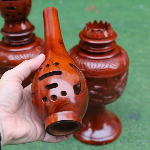 Đèn thờ tứ linh gỗ hương