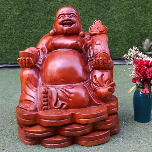 Di Lặc gỗ xà cừ giá rẻ