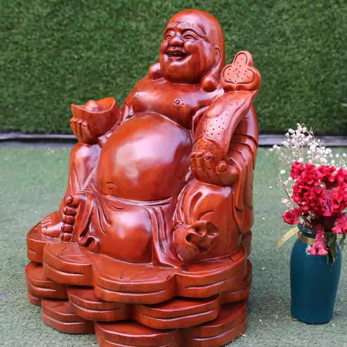 Di Lặc gỗ xà cừ giá rẻ
