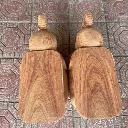 Voi gỗ dài 60cm làm đôn kê đồ