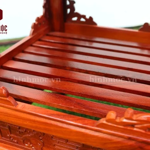 Đôn đèn gỗ hương cao 60cm mặt 40 cm cực đẹp, giá tốt