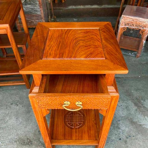 Đôn gấm mặt vuông 38 cao 80cm