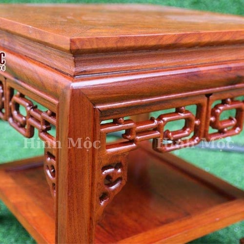 Đôn gỗ mặt vuông 40x40cm gỗ hương đá