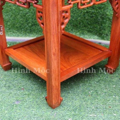 Đôn gỗ mặt vuông 40x40cm gỗ hương đá