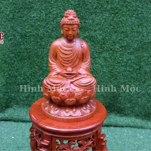 Đôn gỗ tròn chân rồng cao 50-60cm, gỗ hương