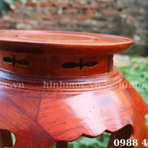 Đôn lá trầu gỗ hương loại 2 đế cao 60 đến 80cm