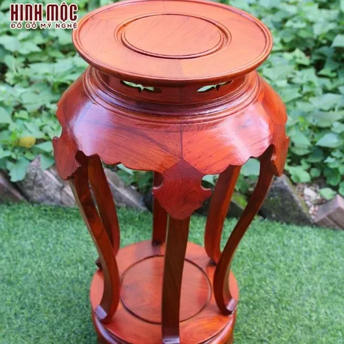 Đôn lá trầu gỗ hương loại 2 đế cao 60 đến 80cm