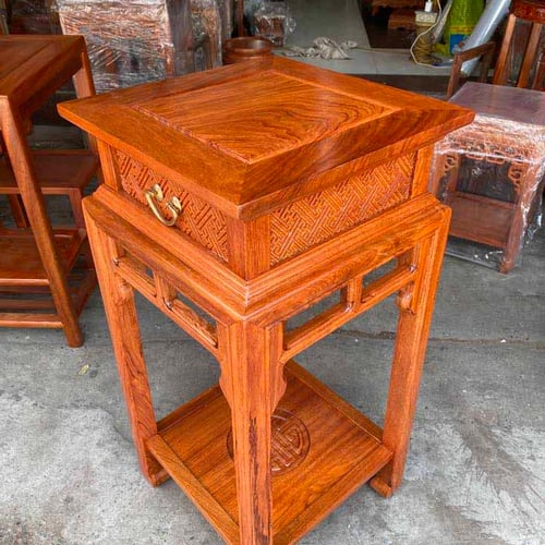 Đôn gấm mặt vuông 38 cao 80cm