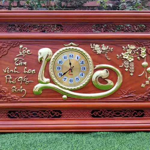 Tranh đồng hồ chữ Lộc cỡ lớn 1,27m