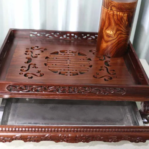 Khay trà đục gỗ cẩm lai