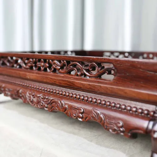 Khay trà đục gỗ cẩm lai